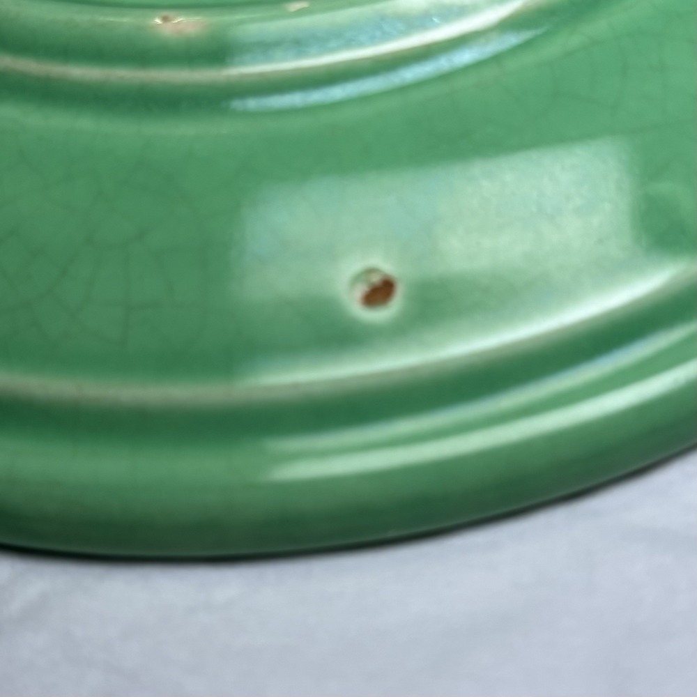 Vintage Fiestaware Fiesta 6" Saucer Forest Green Homer Laughlin - USA Made 1936- - Picture 4 of 6